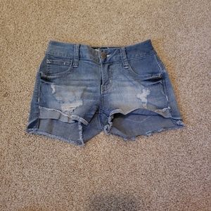 Distressed cut off shorts